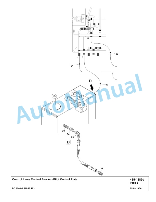 Komatsu PC3000-6 Hydraulic Mining Excavator Parts Manual G46173-3