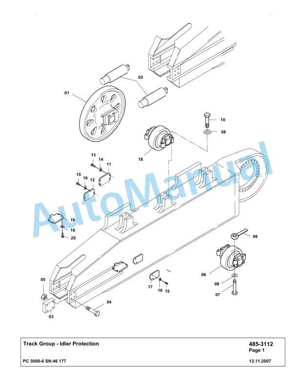 Komatsu PC3000-6 Hydraulic Mining Excavator Parts Manual G46177-4