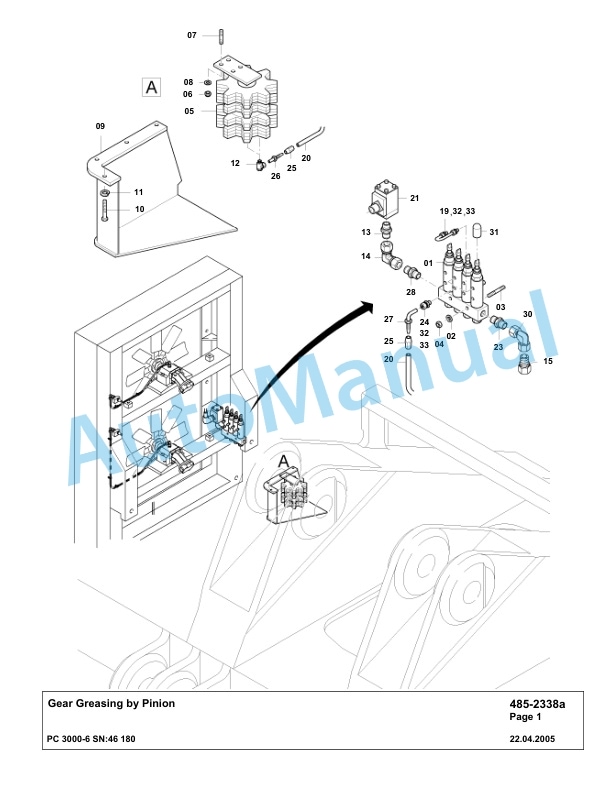 Komatsu PC3000-6 Hydraulic Mining Excavator Parts Manual G46180-4
