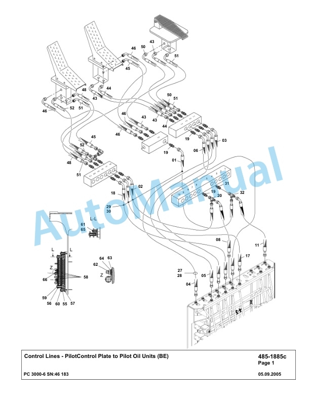 Komatsu PC3000-6 Hydraulic Mining Excavator Parts Manual G46183-3