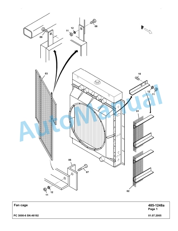 Komatsu PC3000-6 Hydraulic Mining Excavator Parts Manual G46192-2