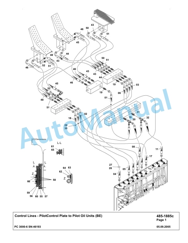 Komatsu PC3000-6 Hydraulic Mining Excavator Parts Manual G46193-3
