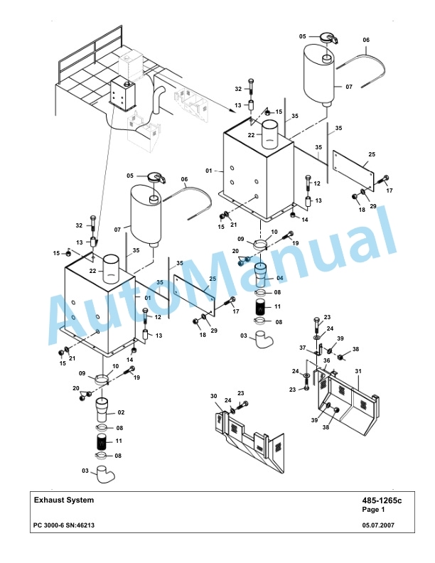 Komatsu PC3000-6 Hydraulic Mining Excavator Parts Manual G46213-2