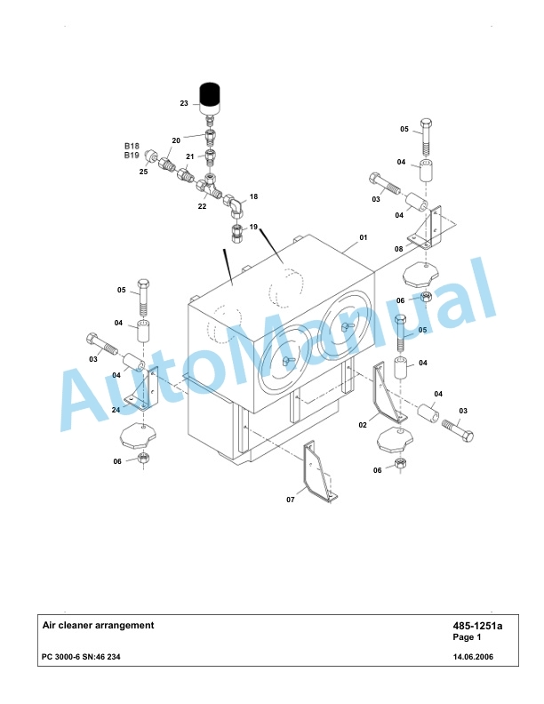 Komatsu PC3000-6 Hydraulic Mining Excavator Parts Manual G46234-2