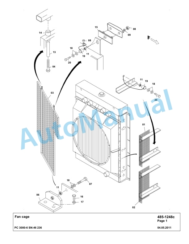 Komatsu PC3000-6 Hydraulic Mining Excavator Parts Manual G46236-2