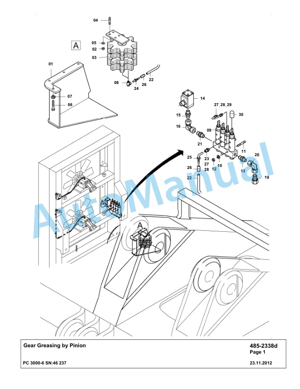 Komatsu PC3000-6 Hydraulic Mining Excavator Parts Manual G46237-4
