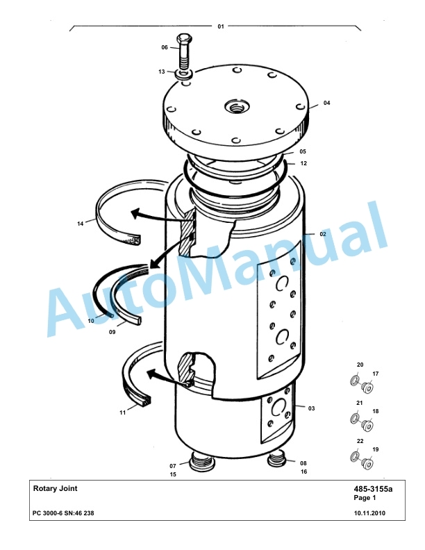 Komatsu PC3000-6 Hydraulic Mining Excavator Parts Manual G46238-4