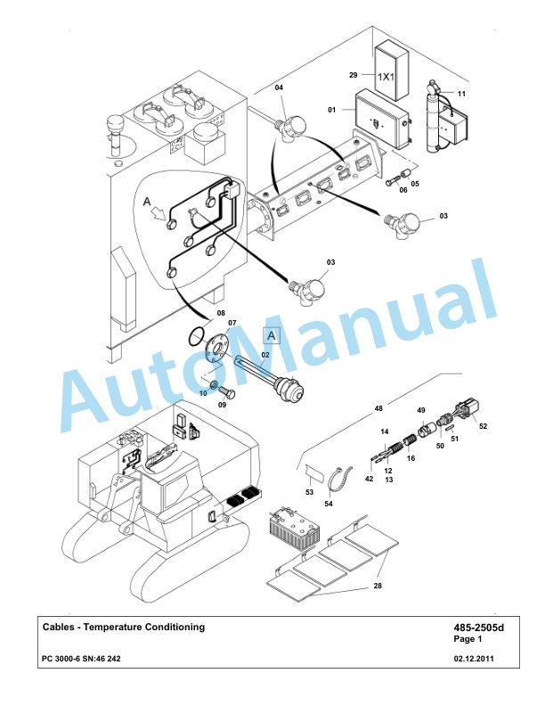 Komatsu PC3000-6 Hydraulic Mining Excavator Parts Manual G46242-4