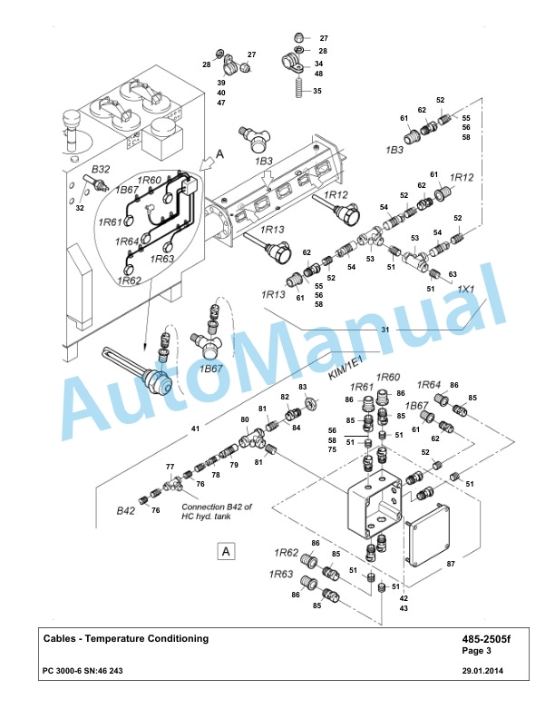 Komatsu PC3000-6 Hydraulic Mining Excavator Parts Manual G46243-4