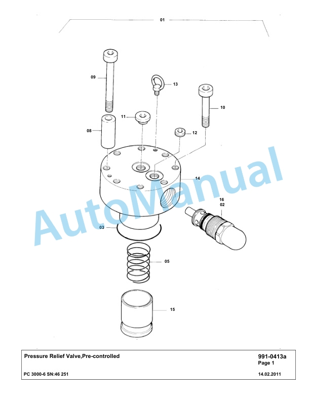 Komatsu PC3000-6 Hydraulic Mining Excavator Parts Manual G46251-5