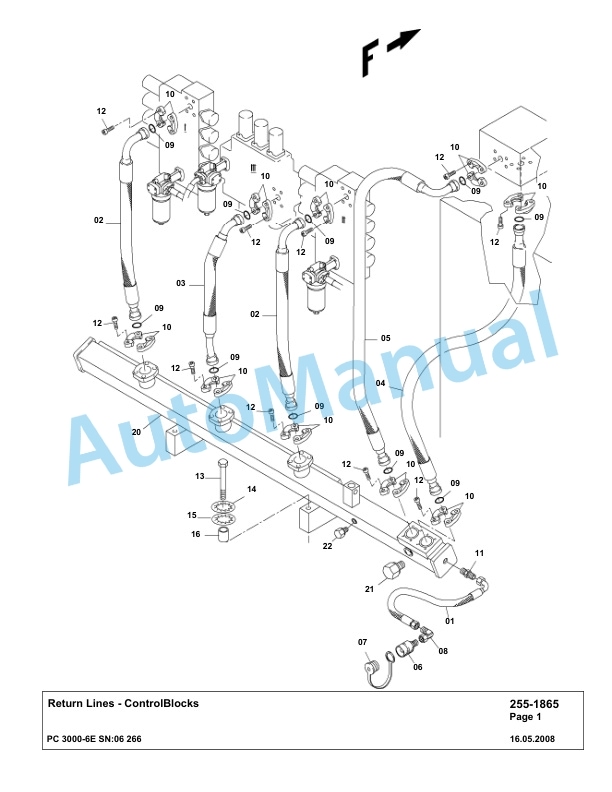 Komatsu PC3000-6E Hydraulic Mining Excavator Parts Manual G06266-2