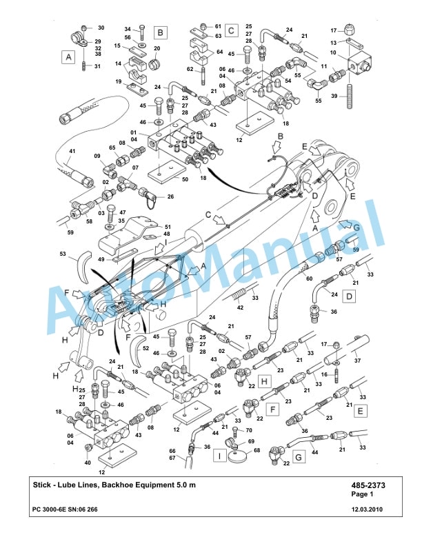Komatsu PC3000-6E Hydraulic Mining Excavator Parts Manual G06266-4