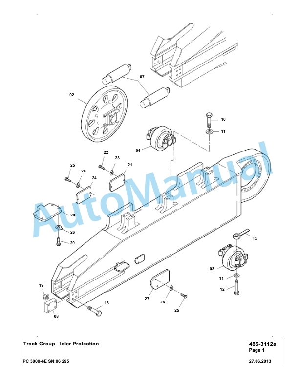 Komatsu PC3000-6E Hydraulic Mining Excavator Parts Manual G06295-4