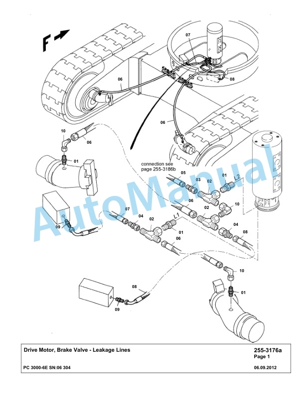 Komatsu PC3000-6E Hydraulic Mining Excavator Parts Manual G06304-3