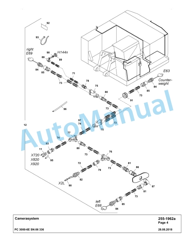 Komatsu PC3000-6E Hydraulic Mining Excavator Parts Manual G06336-2