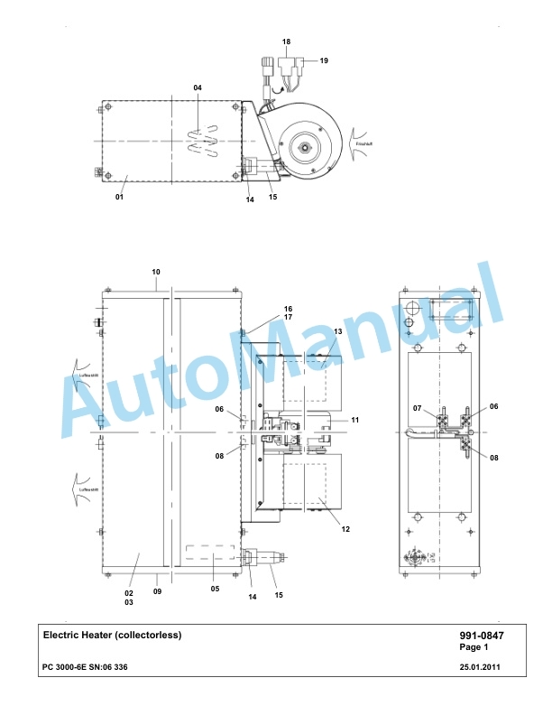 Komatsu PC3000-6E Hydraulic Mining Excavator Parts Manual G06336-5