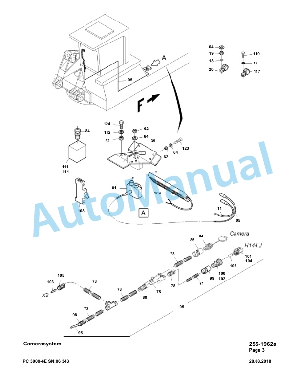 Komatsu PC3000-6E Hydraulic Mining Excavator Parts Manual G06343-2