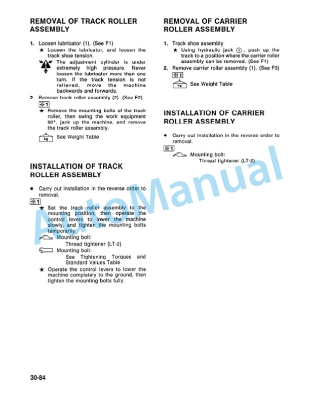 Komatsu PC300LC-5, PC400LC-5 Hydraulic Excavator Shop Manual CEBM207041-5