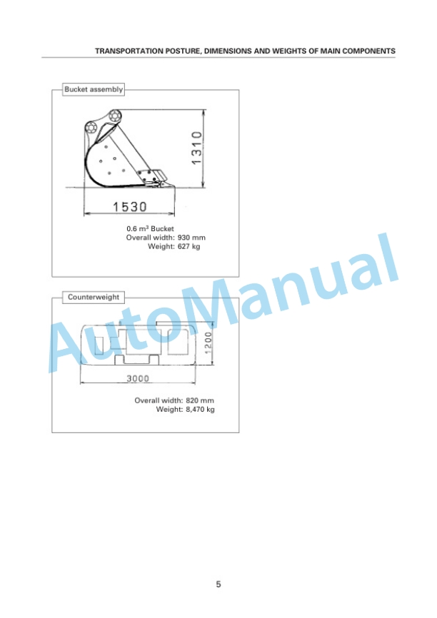 Komatsu PC300LC-7 Hydraulic Excavator Field Assembly Instruction SEAW005800-3