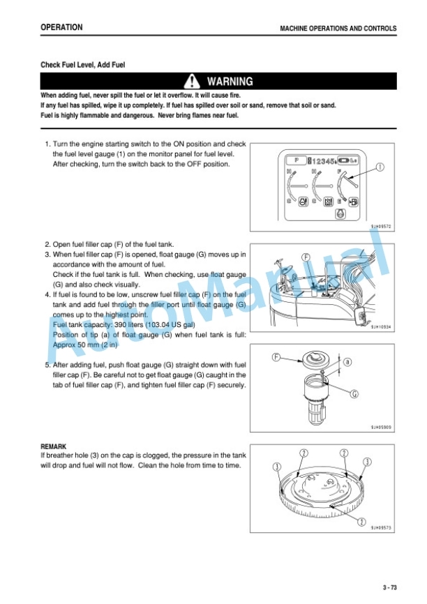 Komatsu PC308USLC-3E0 Hydraulic Excavator Operation and Maintenance Manual TEN00501-00-3