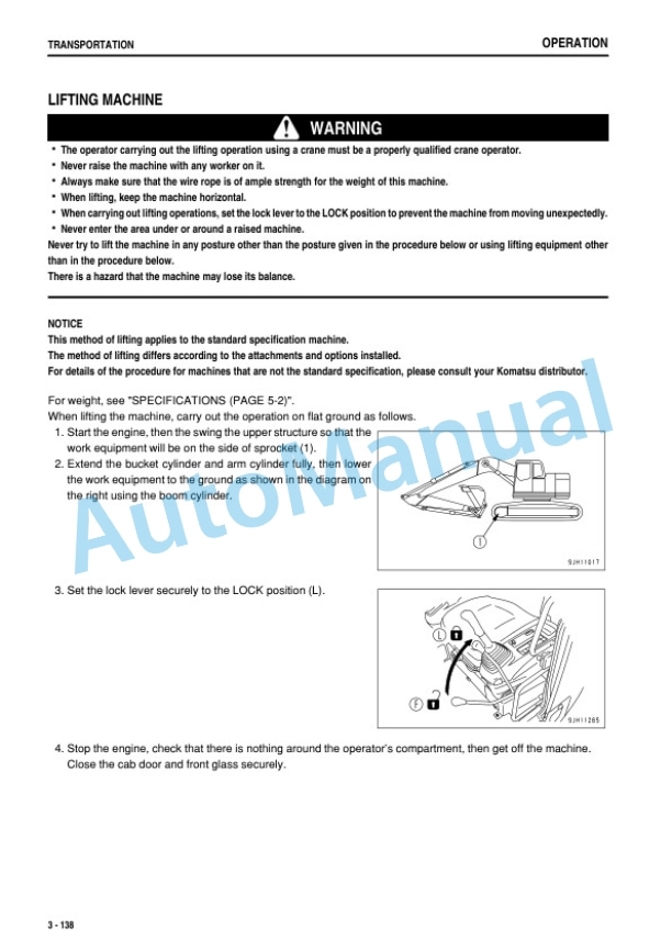 Komatsu PC308USLC-3E0 Hydraulic Excavator Operation and Maintenance Manual TEN00501-00-4