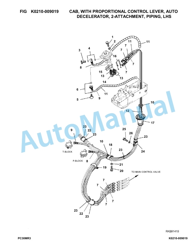 Komatsu PC30MR-3 Hydraulic Excavator Parts Manual F30001-UP-4