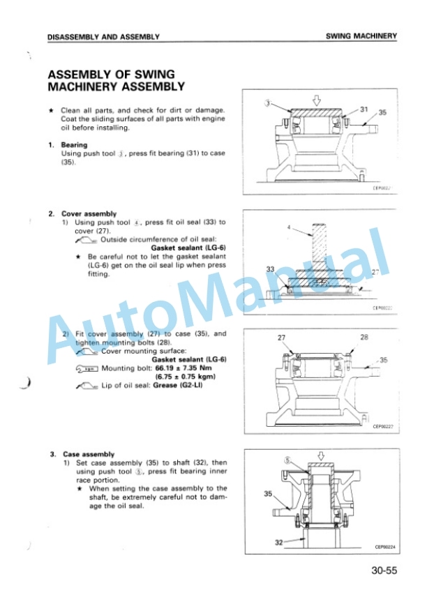 Komatsu PC340-6K, PC340LC-6K, PC340NLC-6K Shop Manual EEBM000804-5
