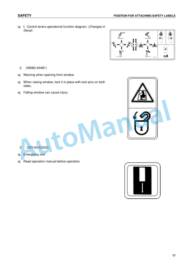 Komatsu PC340LC-7K Hydraulic Excavator Operation and Maintenance Manual UEAM003400-2