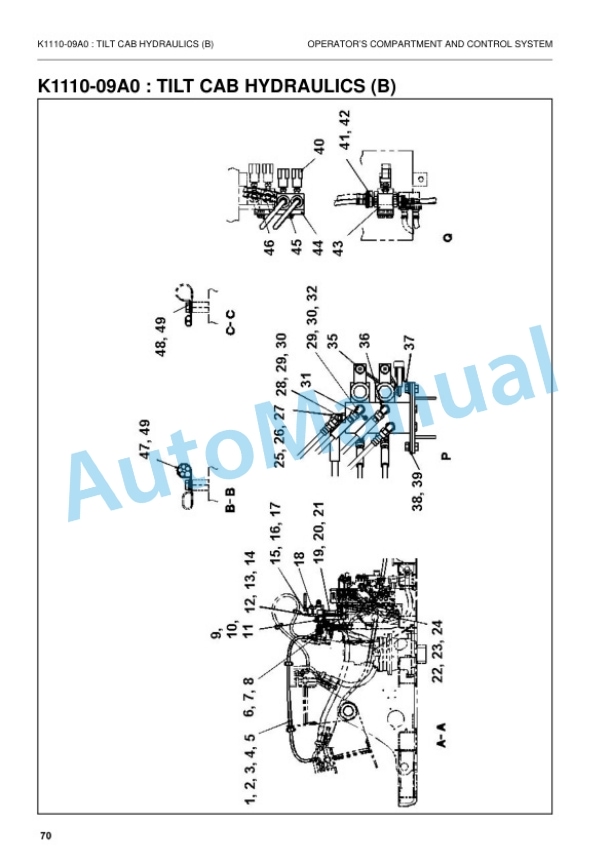 Komatsu PC340LCD-7K, PC340NLCD-7K Hydraulic Excavator Parts Manual UEPB005302-3
