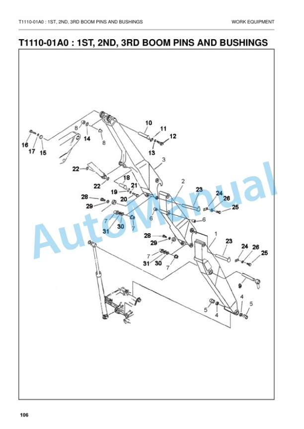 Komatsu PC340LCD-7K, PC340NLCD-7K Hydraulic Excavator Parts Manual UEPB005302-4