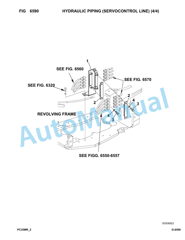 Komatsu PC35MR-2 Hydraulic Excavator Parts Manual F00103-UP-5