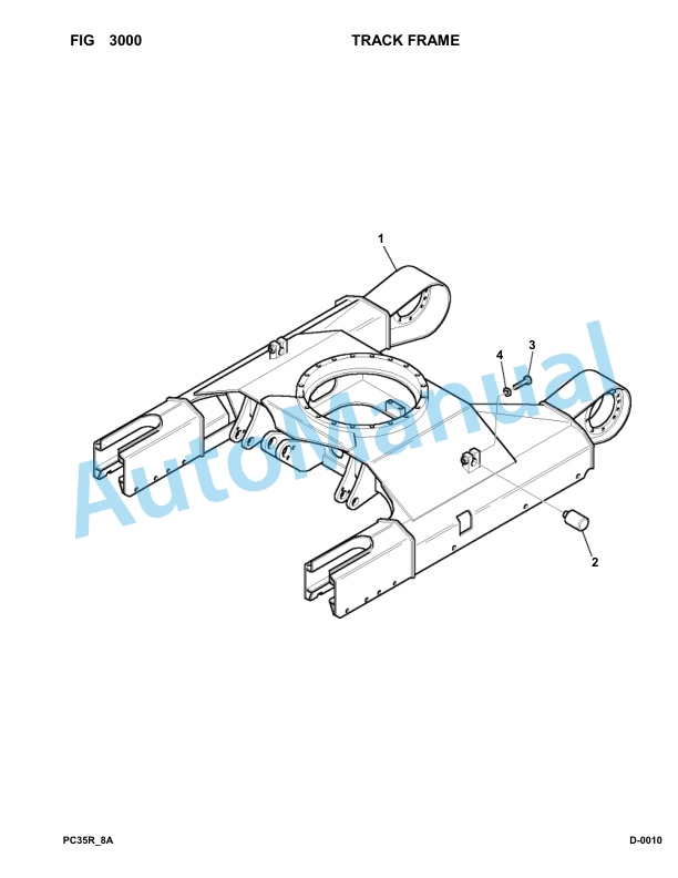 Komatsu PC35R-8 Hydraulic Excavator Parts Manual F20932-Up-2