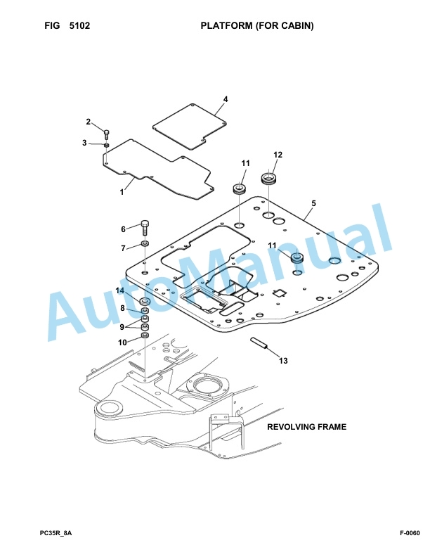 Komatsu PC35R-8 Hydraulic Excavator Parts Manual F20932-Up-3