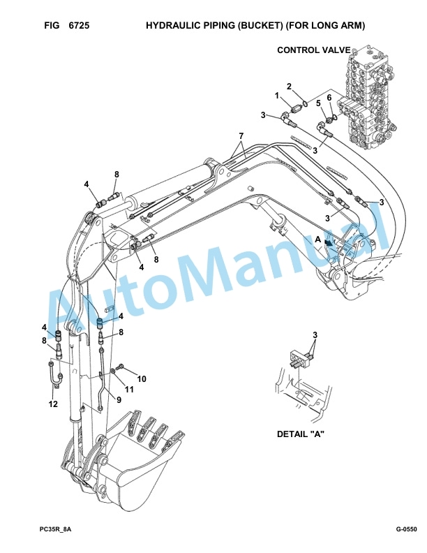 Komatsu PC35R-8 Hydraulic Excavator Parts Manual F20932-Up-5