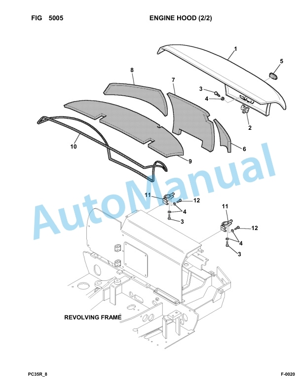Komatsu PC35R-8 Hydraulic System Parts Manual-3