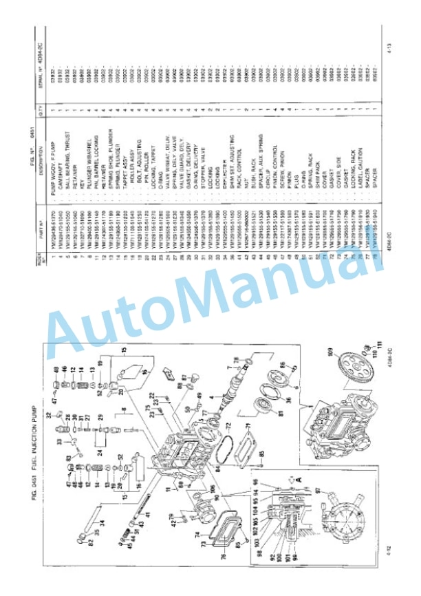 Komatsu PC40-6F Hydraulic Excavator Parts Manual EEPB000500-2