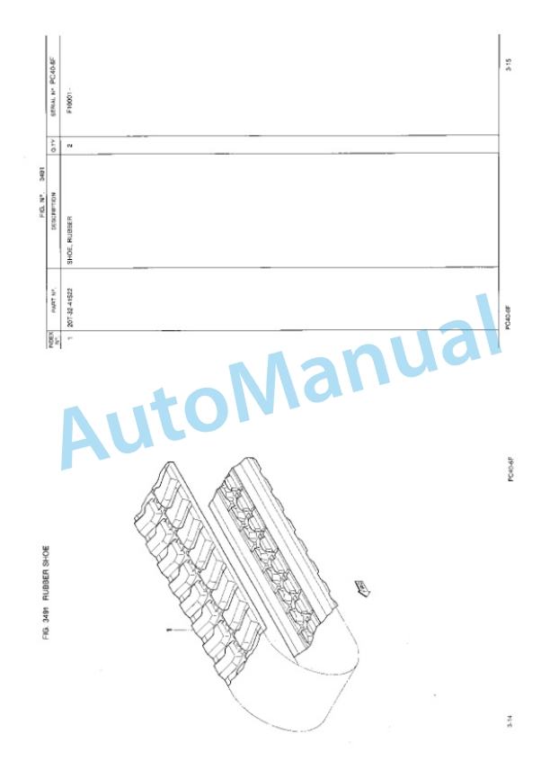 Komatsu PC40-6F Hydraulic Excavator Parts Manual EEPB000500-3