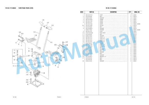 Komatsu PC400-6 Hydraulic Excavator Parts Manual LEPBP40601-4