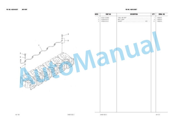 Komatsu PC400-6 Parts Book LEPBP40600-2