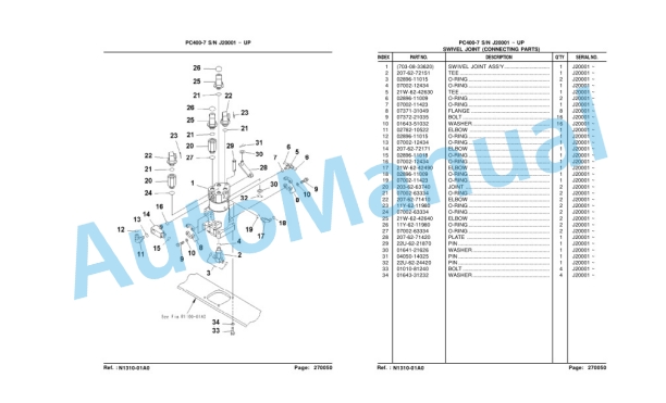 Komatsu PC400-7 Hydraulic Excavator Parts Manual LEPBP40700-4