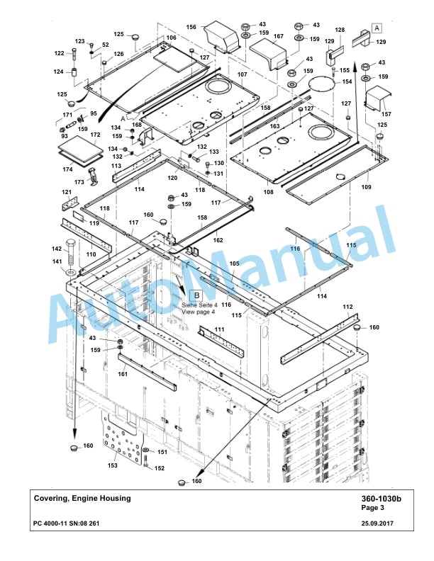 Komatsu PC4000-11 Hydraulic Excavator Parts Manual G08261-3