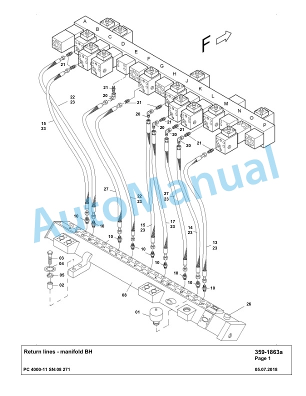 Komatsu PC4000-11 Hydraulic Excavator Parts Manual G08271-3