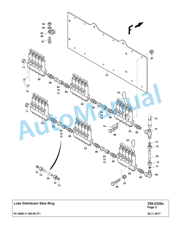 Komatsu PC4000-11 Hydraulic Excavator Parts Manual G08271-4