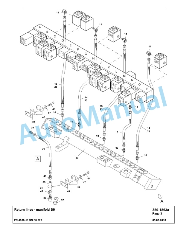 Komatsu PC4000-11 Hydraulic Excavator Parts Manual G08273-3