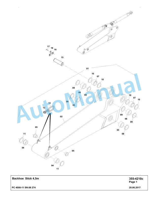 Komatsu PC4000-11 Hydraulic Excavator Parts Manual G08274-2