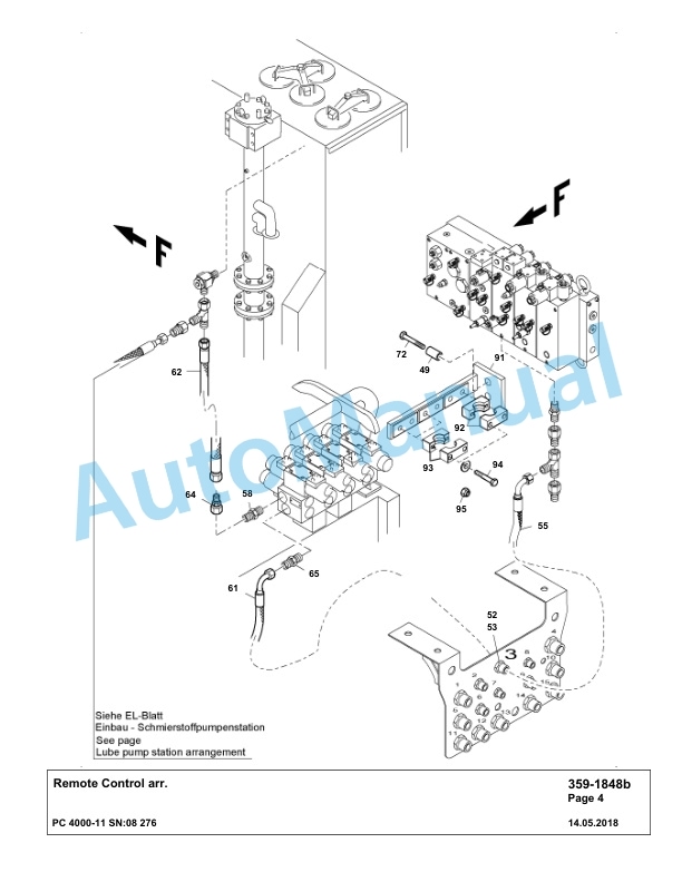 Komatsu PC4000-11 Hydraulic Excavator Parts Manual G08276-3