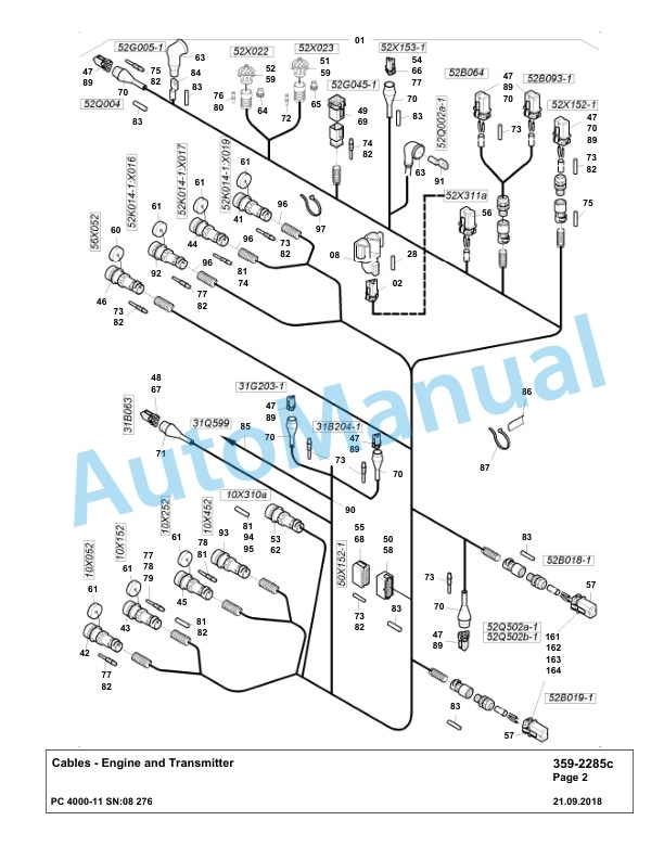 Komatsu PC4000-11 Hydraulic Excavator Parts Manual G08276-4