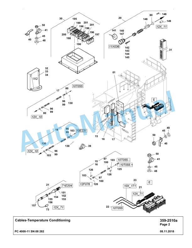 Komatsu PC4000-11 Hydraulic Excavator Parts Manual G08282-4