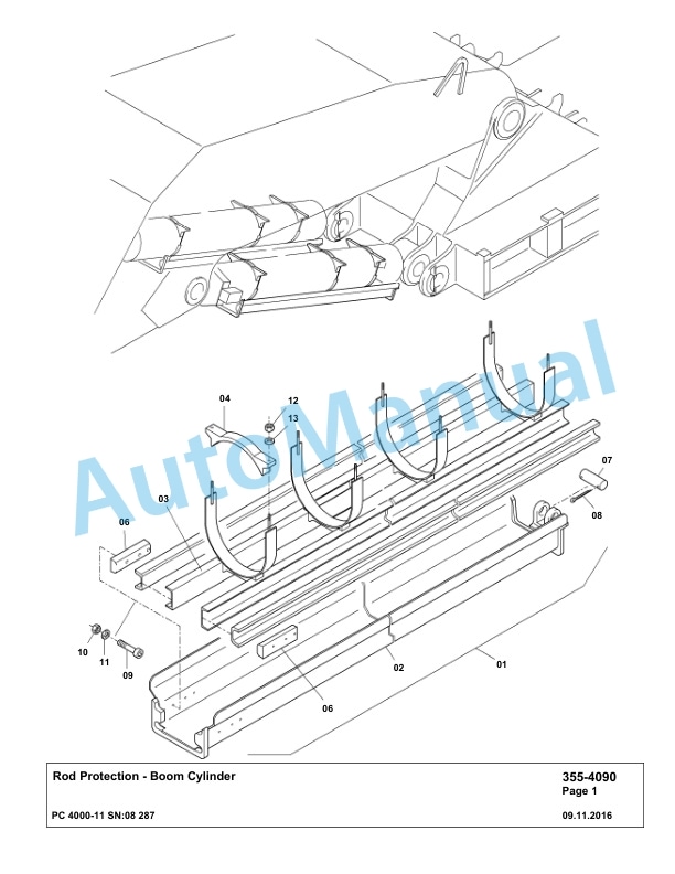 Komatsu PC4000-11 Hydraulic Excavator Parts Manual G08287-2