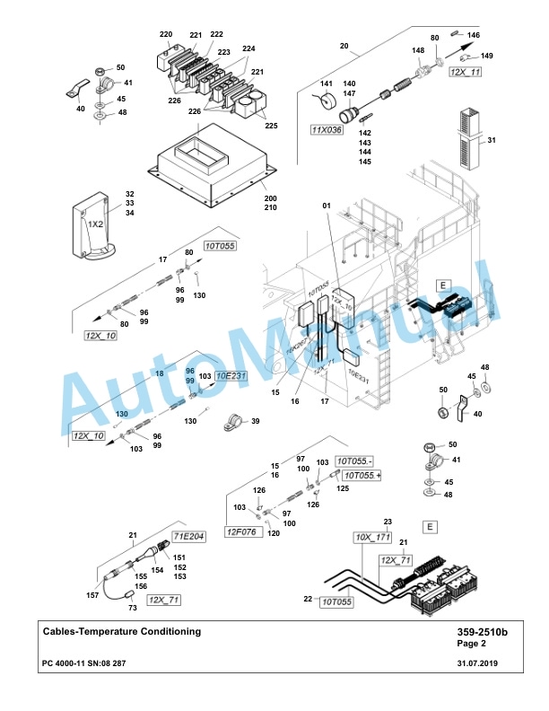 Komatsu PC4000-11 Hydraulic Excavator Parts Manual G08287-4